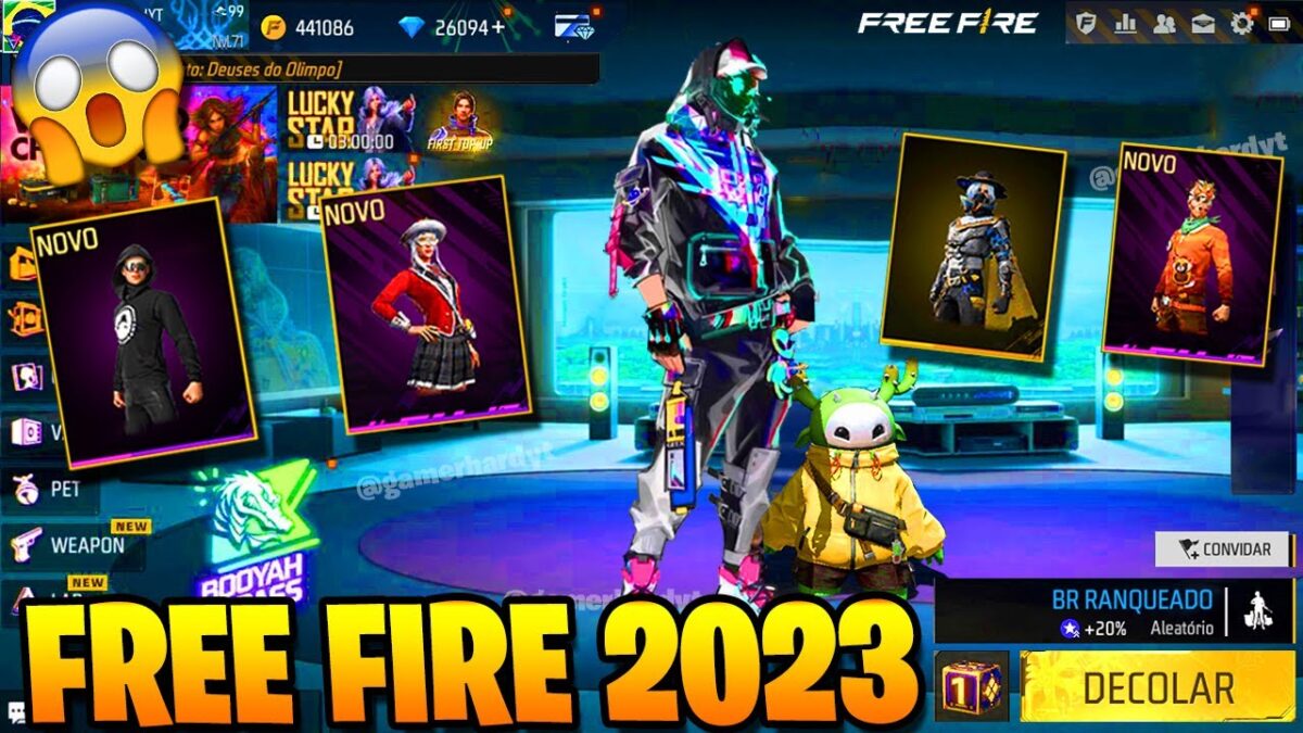 Atualizações de 2023 do Free fire